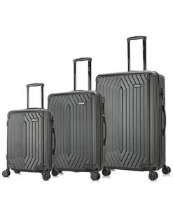 DUKAP Stratos Lightweight Hardside Spinner 3 Piece Set Home 7 DUKAP Stratos Lightweight Hardside Spinner 3 Piece Set Home -Luggage Storage Store 1040125452 RLLD 2