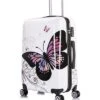 Butterfly Print Hardside Luggage 24in Home 2 Butterfly Print Hardside Luggage 24in Home -Luggage Storage Store 1040307252 RLLD 1
