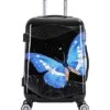 Black Butterfly Prints Lightweight Hardside Spinner Home