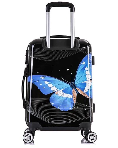 Black Butterfly Prints Lightweight Hardside Spinner Home 5 Black Butterfly Prints Lightweight Hardside Spinner Home - Image 3