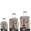Paris Prints Lightweight Hardside Spinner 3pc Set Home 1 Paris Prints Lightweight Hardside Spinner 3pc Set Home -Luggage Storage Store 1040423130 RLLD 1