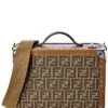FENDI FF Motif Rigid Small Leather Travel Trunk Home 2 FENDI FF Motif Rigid Small Leather Travel Trunk Home -Luggage Storage Store 1161145307 RLLD 1