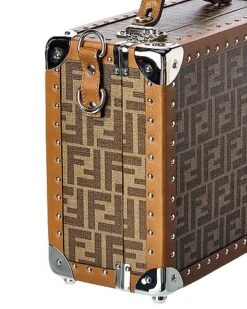 FENDI FF Motif Rigid Small Leather Travel Trunk Home 8 FENDI FF Motif Rigid Small Leather Travel Trunk Home -Luggage Storage Store 1161145307 RLLD 3