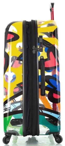 Britto By Heys "A New Day" 30" Hardside Transparent Spinner Case -Luggage Storage Store britto by heys a new day 30 hardside spinner case 123