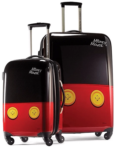 Disney Mickey Mouse Pants Hardside 2-Piece Luggage Set 3 Disney Mickey Mouse Pants Hardside 2-Piece Luggage Set
