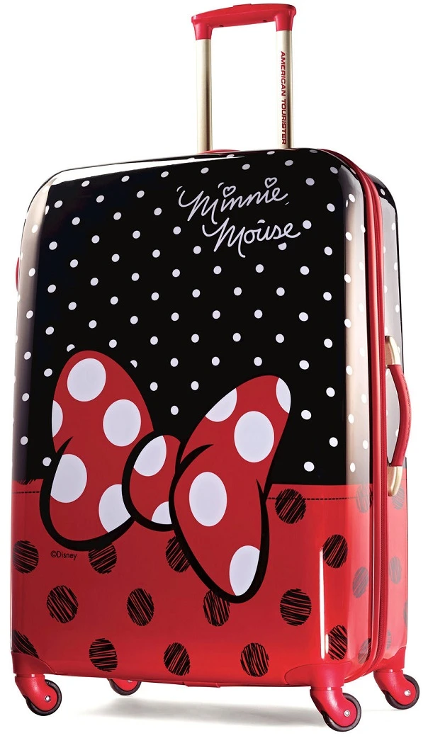 Disney Minnie Mouse Red Bow Hardside 28" Spinner 3 Disney Minnie Mouse Red Bow Hardside 28" Spinner