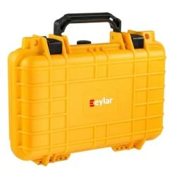 Eylar Small 11.6 In. Protective Case With Foam -Luggage Storage Store eylar sa00010 case yellow upright