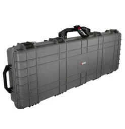 Eylar 48 In. Protective Rifle Roller Case With Foam -Luggage Storage Store eylar sa00014 case gray upright