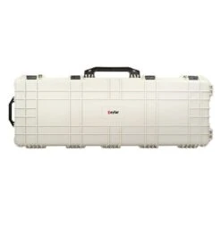 Eylar 48 In. Protective Rifle Roller Case With Foam -Luggage Storage Store eylar sa00014 case polar white upright