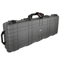 Eylar 53 In. Protective Rifle Roller Case With Foam -Luggage Storage Store eylar sa00015 case gray upright