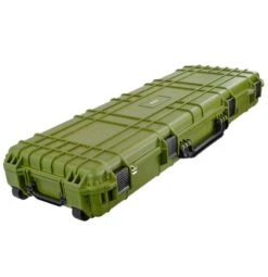 Eylar 53 In. Protective Rifle Roller Case With Foam -Luggage Storage Store eylar sa00015 case od green closed