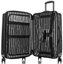 Heys Black Leopard 3-Piece Luggage Set -Luggage Storage Store heys black leopard 3 piece luggage set 61