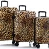 Heys Brown Leopard 3-Piece Luggage Set -Luggage Storage Store heys brown leopard 3 piece luggage set 57