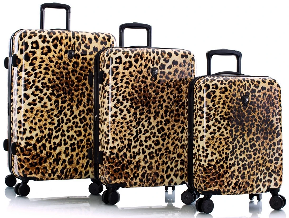 Heys Brown Leopard 3-Piece Luggage Set 3 Heys Brown Leopard 3-Piece Luggage Set