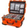 Nanuk 955 Large Case With Padded Dividers And Lid Organizer -Luggage Storage Store nanuk nk955 orange dividers lidorganizer left