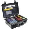 Pelican 1504 Medium Carrying Case With Padded Dividers -Luggage Storage Store pelican 1500 dividers equipment black