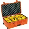 Pelican 1535 Air Wheeled Case With Padded Dividers -Luggage Storage Store pelican 1535air dividers orange