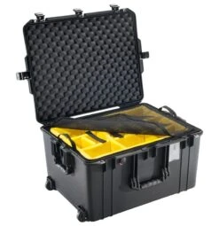 Pelican 1637 Air Wheeled Case With Padded Dividers -Luggage Storage Store pelican 1637air dividers mesh black