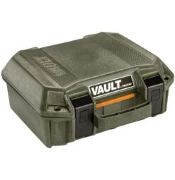 Pelican V100 Vault Small Pistol Case -Luggage Storage Store pelican v100 odgreen closed right