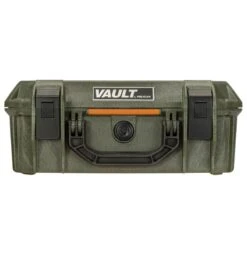 Pelican V200 Vault Medium Pistol Case -Luggage Storage Store pelican v200 odgreen closed front