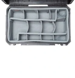 SKB ISeries 3i 2011-7 Wheeled Shipping Case W/ Think Tank Dividers -Luggage Storage Store skb 3i 2011 7b dividers upclose empty