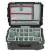 SKB ISeries 3i 2215-8 Wheeled Shipping Case W/ Think Tank Dividers & Lid Organizer -Luggage Storage Store skb 3i 2215 8b dividers lid organizer front